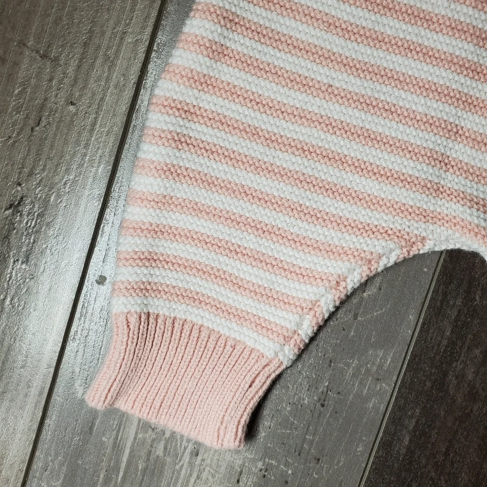 Carter's Matching Pink and White Fox 2 Pc Set Striped Pants 3 Months 3M NWOT